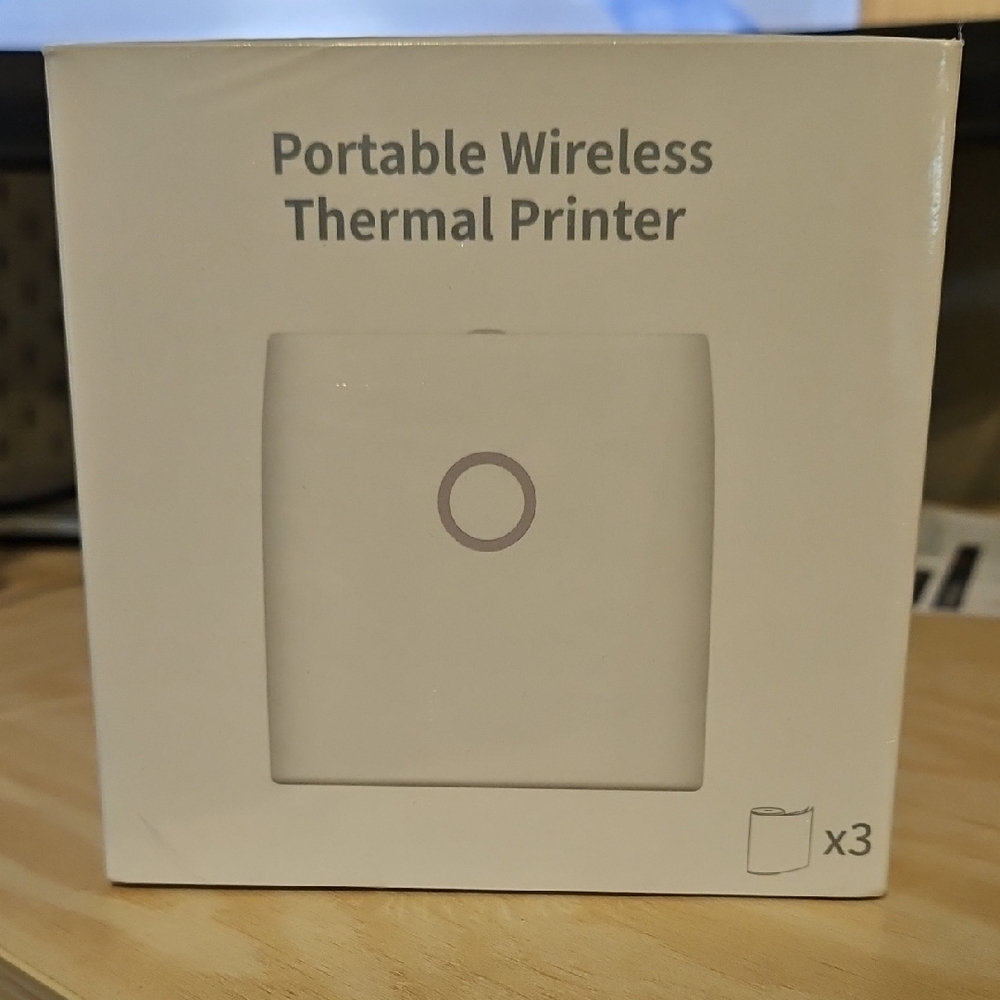 Portable Wireless Thermal Printer - White